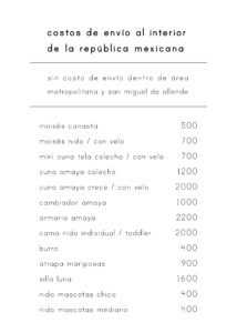 Lista de costos